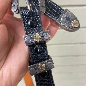 Accessories | R Stump For Jr Ltd Black Lizard Belt With  display picture 1
